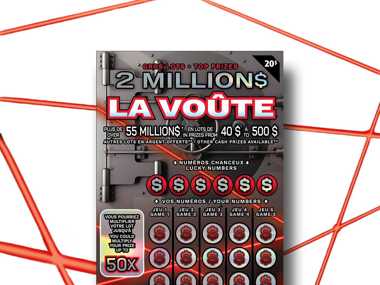 La Voûte — Gros lot de 2 000 000 $