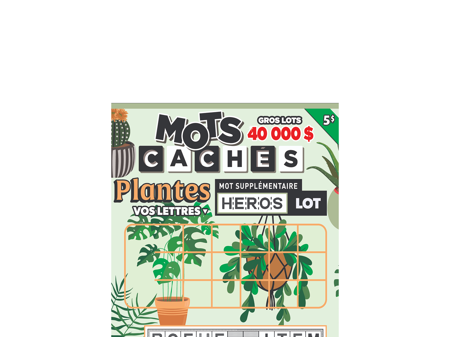 Mots cachés Plantes — Gros lot de 40 000 $